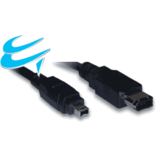 2m IEEE1394 FIREWIRE [6 pin plug to 4 pin plug]
