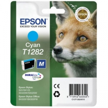 Genuine Epson Fox Cyan (T1282) Cartridge