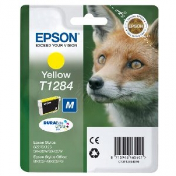 Genuine Epson Fox Yellow (T1284) Cartridge
