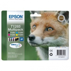 Genuine Epson Fox Black, Cyan, Magenta, Yellow (T1285) Cartridge