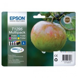 Genuine Epson Apple Black, Cyan, Magenta, Yellow (T1295) Cartridge