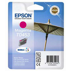 Genuine Epson Parasol Magenta (T0453) Cartridge 8ml