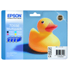 Genuine Epson Duck Black, Cyan, Magenta, Yellow (T0556) Cartridge