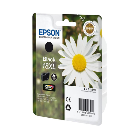 Genuine Epson Daisy (18XL) Black Cartridge - Extra Large
