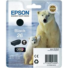 Genuine Epson Polar Bear (26) Ink Cartridge - Black