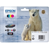 Genuine Epson Polar Bear (26XL) 4 Cartridge Multipack