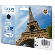 Genuine Epson Eiffel Tower Black Approx 2400 pages (T7021) Cartridge