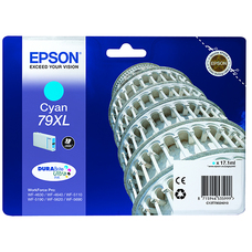 Genuine Epson Tower of Pisa (79XL) Cyan Cartridge Approx 2000 Sheets