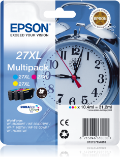 Genuine Epson Alarm Clock Xl 3 Colour Pack Expired Date: 04/2023