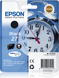 Genuine Epson Alarm 27 Clock Black Cartridge