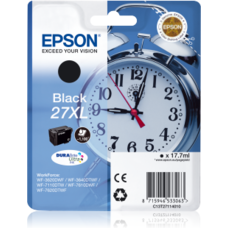 Genuine Epson Alarm Clock 27XL Black Cartridge
