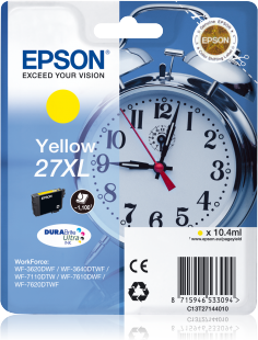 Genuine Epson Alarm Clock 27XL Yellow Cartridge
