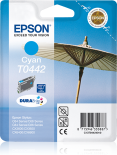 Genuine Epson Parasol Cyan (T0442) Cartridge 13ml