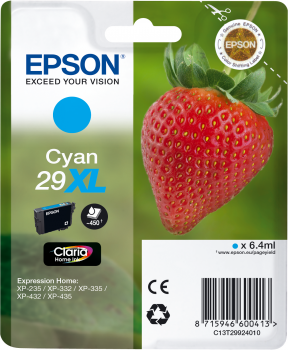 Genuine Epson Strawberry Cyan Ink No:29XL