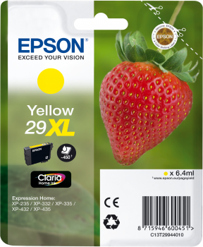 Genuine Epson Strawberry Yellow Ink No:29XL