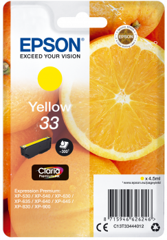 Yellow No.33 Oranges Claria Premium Ink