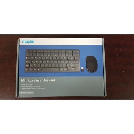 Maplin Wireless Slim Multimedia Mini Keyboard and Mouse